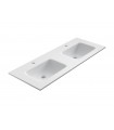 Lavabo Solid Surface de dos senos Illice