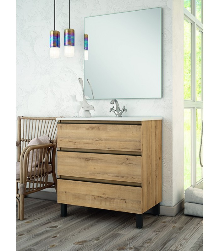 Mueble de baño Inglet compact en roble