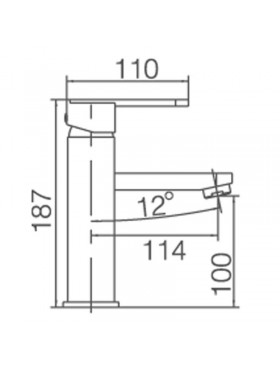 Ficha técnica de grifo de lavabo Roma negro Imex