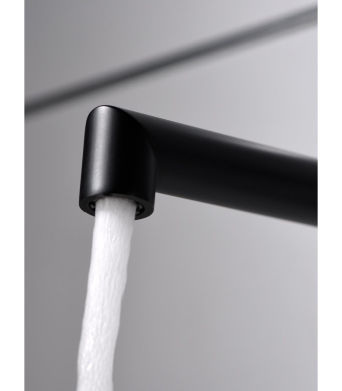 Grifo de lavabo empotrado Line negro Imex