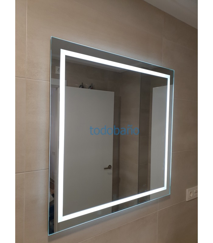 Espejo de baño con luz LED Frame