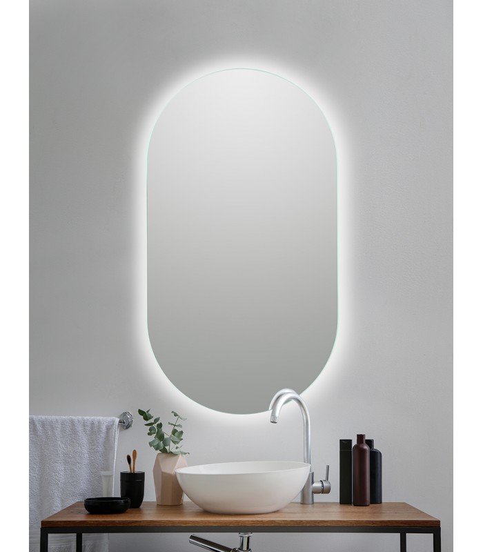 Espejo de baño restoiluminado con luz led capsule