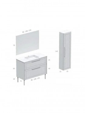 Mueble de baño Retro