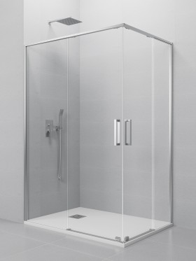 Mampara de ducha angular corredera cromo Twenty GME