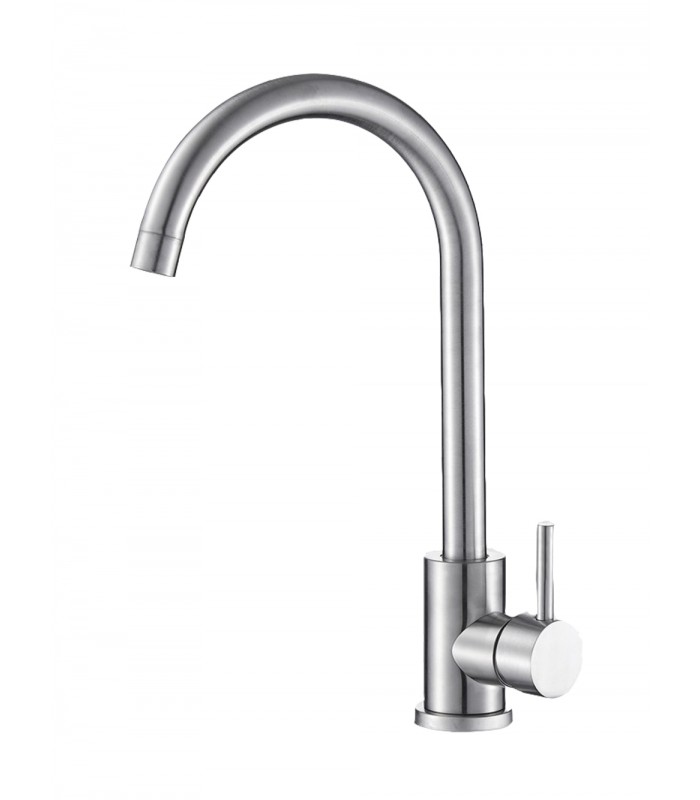 Grifo de cocina Misisipi acero cepillado Valaz