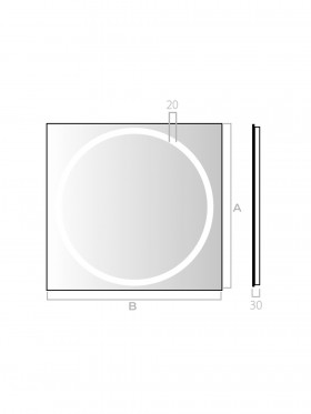 Espejo de baño luz LED Victoria