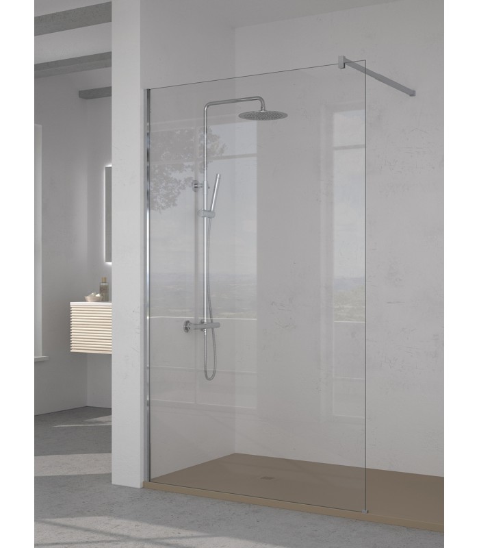 Mampara de ducha 1 hoja fija cristal 6 mm