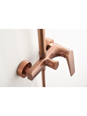 Conjunto de ducha Delos oro rosa cepillado imex