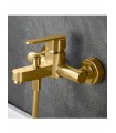 Grifo de bañera Roma oro cepillado