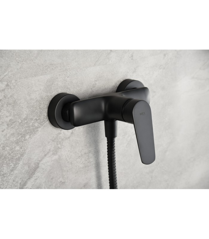 Grifo de ducha Bélgica negro mate imex