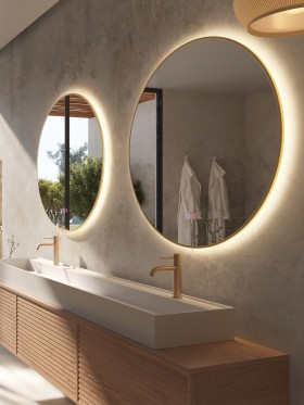 Espejo de baño con luz led Fun
