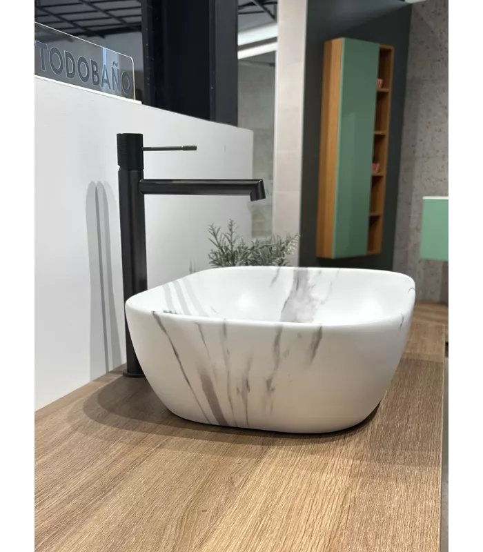 Lavabo cerámico sobre encimera Ares Marble