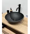 Lavabo cristal sobre encimera Sfera