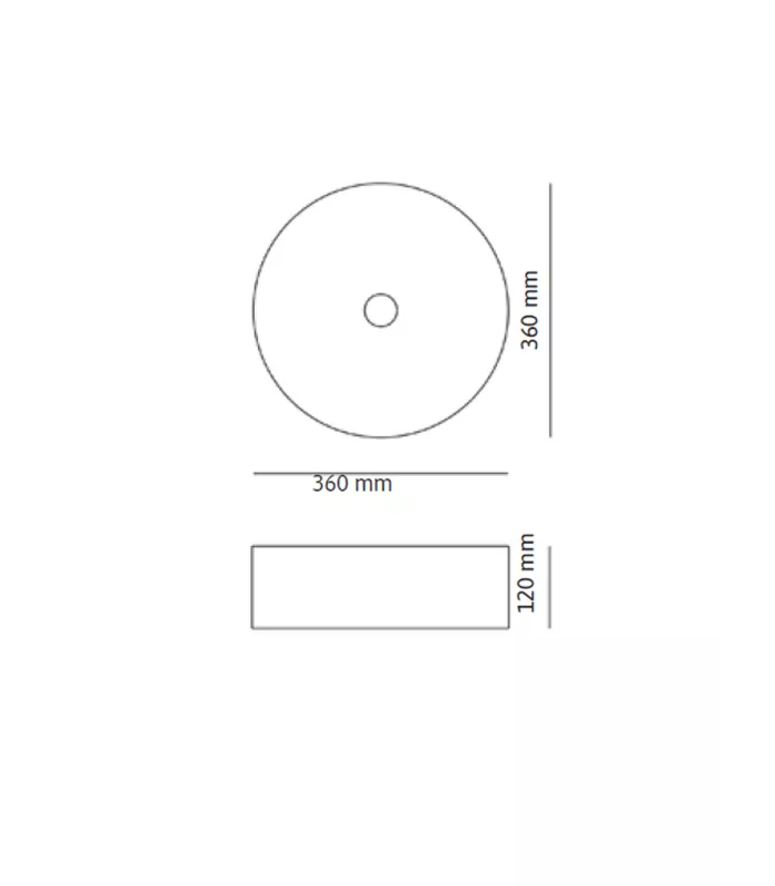 Lavabo sobre encimera Rondo Marble