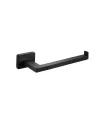 Portarrollos sin tapa de baño serie Kube negro mate  accesorios PyP