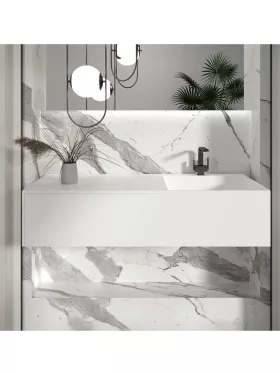 Lavabo suspendido William Krion