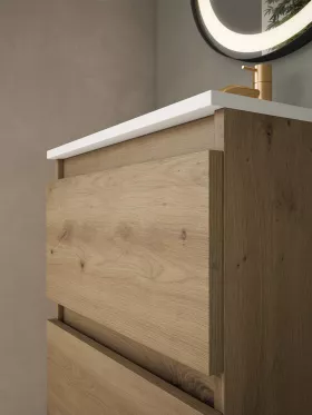 Mueble de baño BOX 1 Cajón con hueco decorativo Laminado