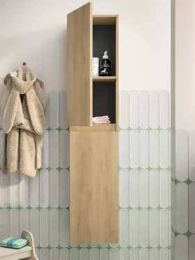 Mueble de baño BOX 1 Cajón con hueco decorativo Laminado