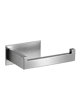 Portarrollo sin tapa acero cepillado de baño serie Axial Accesorios PYP