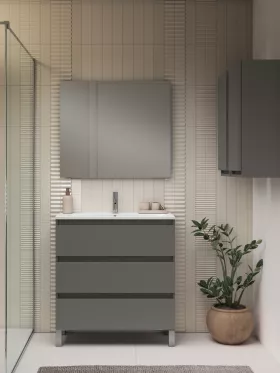 Mueble de baño Nido con patas fondo reducido