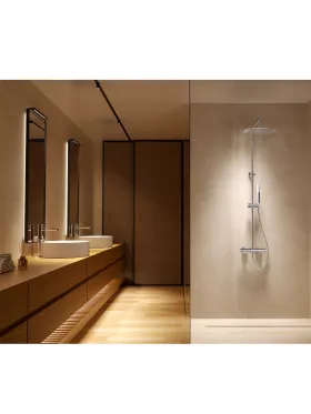Conjunto de ducha monomando serie Toscana cromo IMEX
