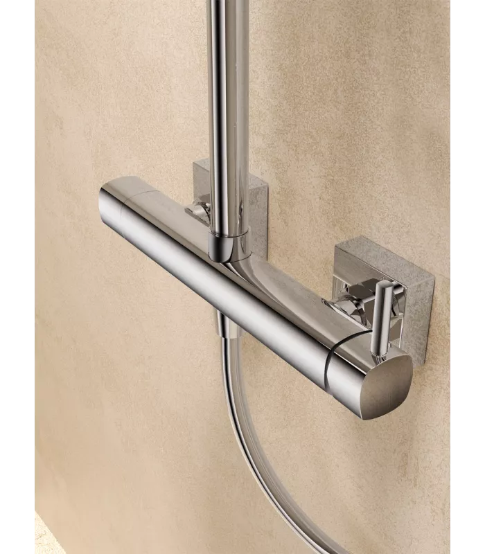 Conjunto de ducha monomando serie Toscana cromo IMEX