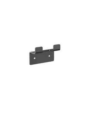 Percha doble Black gun metal serie Form MEDIMEX