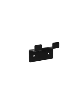 Percha doble Negro mate serie Form MEDIMEX