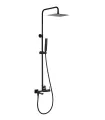 Conjunto de bañera monomando serie Firenze negro mate IMEX