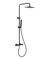 Columna de ducha termostática serie Firenze negro mate IMEX