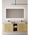 Espejo de baño Tri-LED y antivaho Komplet Stock