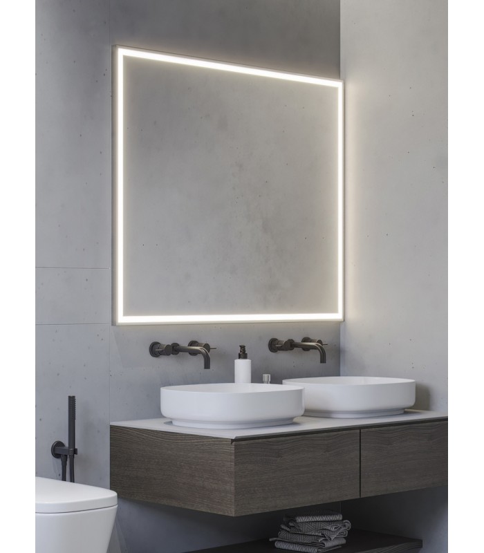 Espejo de baño luz LED Orion Stock