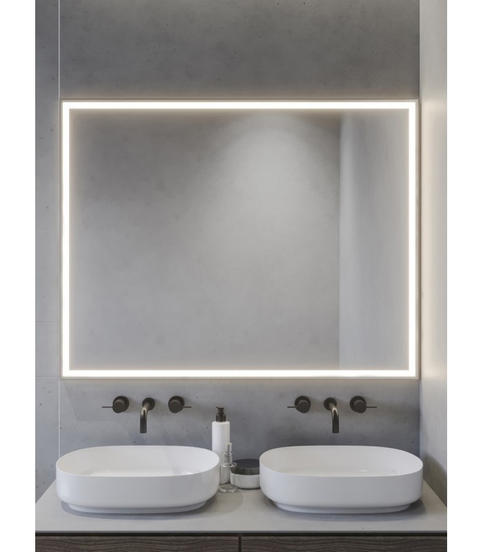 Espejo de baño luz LED Orion Stock