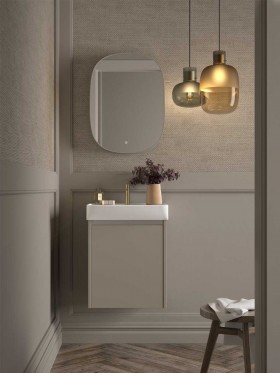 Mueble de baño suspendido de fondo reducido Slim II