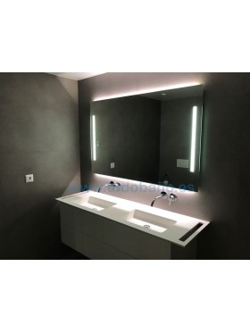 Lavabo Solid Surface de dos senos