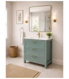 Muebles de baño verdes